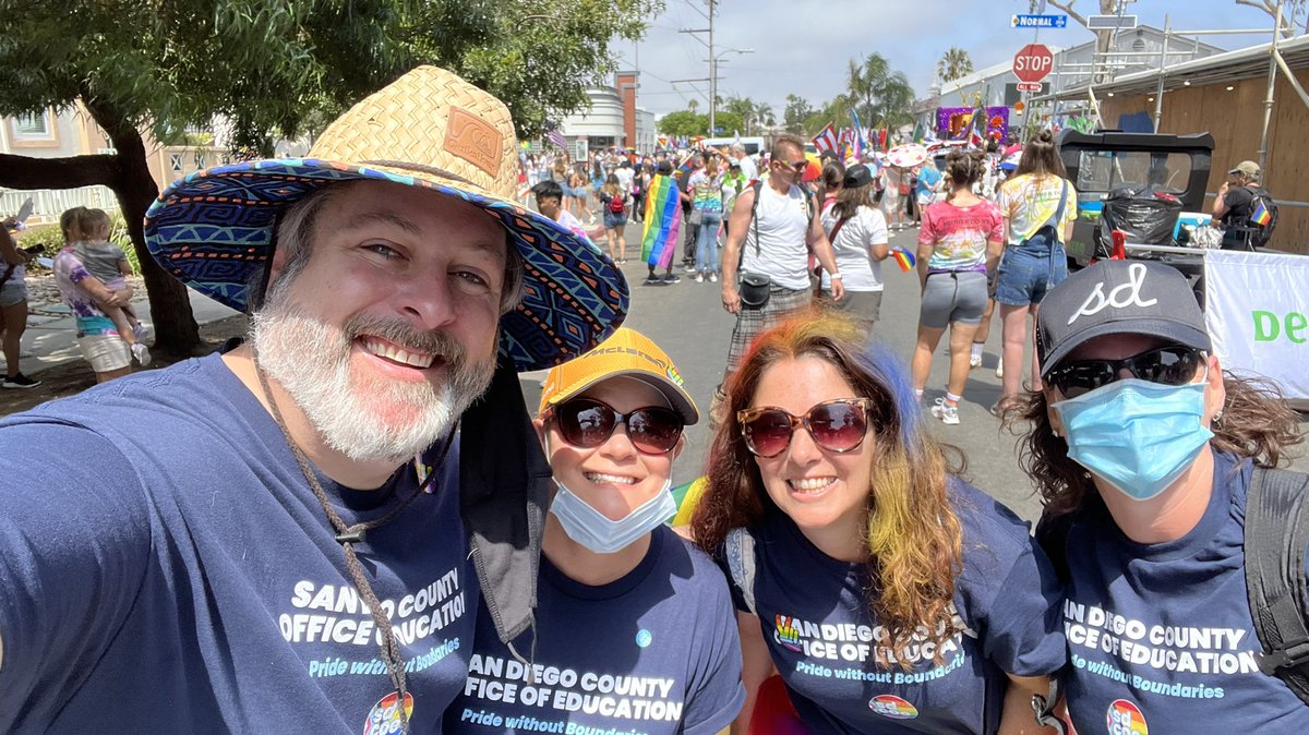 terrenceloftus's tweet image. What a joy to celebrate our #LGBTQIA community here in San Diego at the @SanDiegoPride parade! So happy to be a part of @SanDiegoCOE’s first formal parade contingent who marched in support of our students across the county.

❤️🧡💛💚💙💜🤎🖤🤍 #SDpride