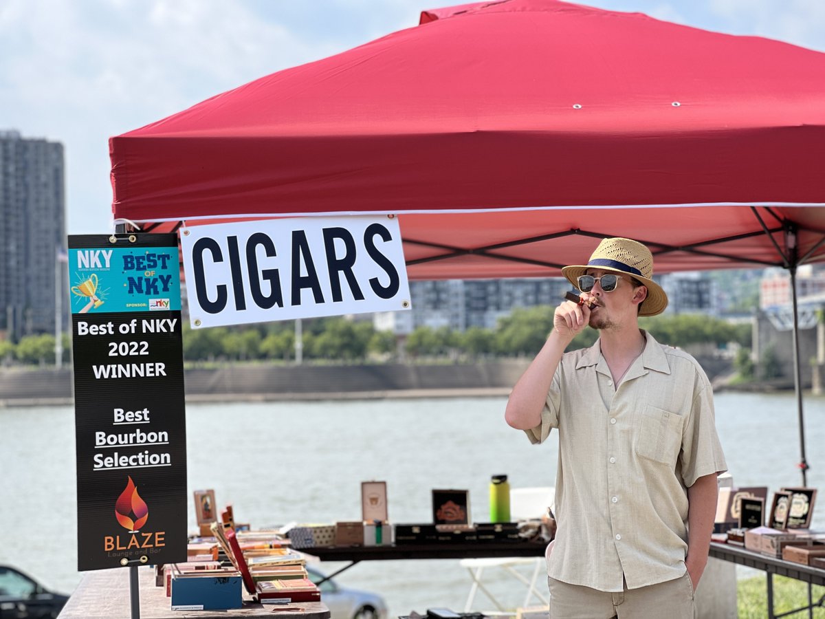 bbbfestcincy's tweet photo. Cigar, anyone? Blaze Lounge has more than 120 cigar selections including Arturo Fuente, Opus X, Plasencia, Davidoff, Diamond Crown, My Father, Tatuaje, AJ Fernandez, and more! https://t.co/I4vtw1b5mw
