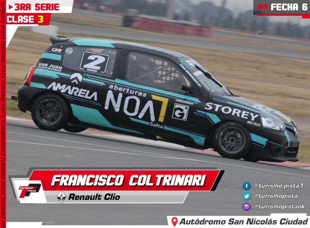 TurismoPista's tweet photo. COLTRINARI LA TERCERA

Francisco Coltrinari se quedó con la última serie del día para la C3 en el Autódromo San Nicolás Ciudad y mañana largará en la primera fila de la final.

#TPenSanNicolas 
#TurismoPista https://t.co/kDglkyMBFE