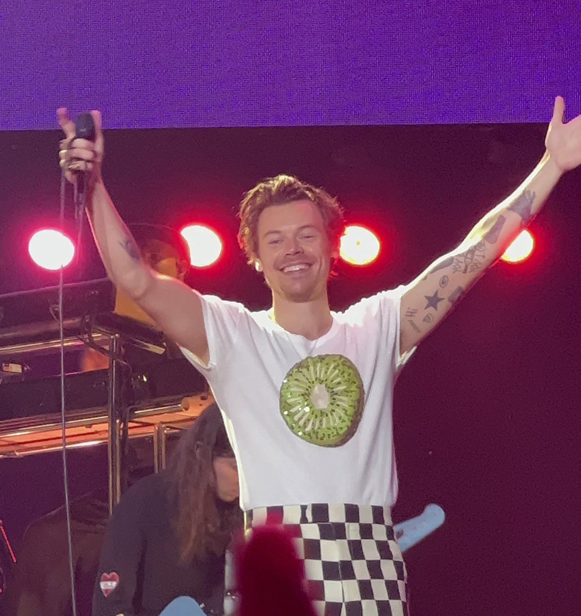 TheHarryNews's tweet photo. Harry on stage in Vienna! #LoveOnTourVienna 
Via ojeeminee/ghostofsandra https://t.co/TdlPviSsa5