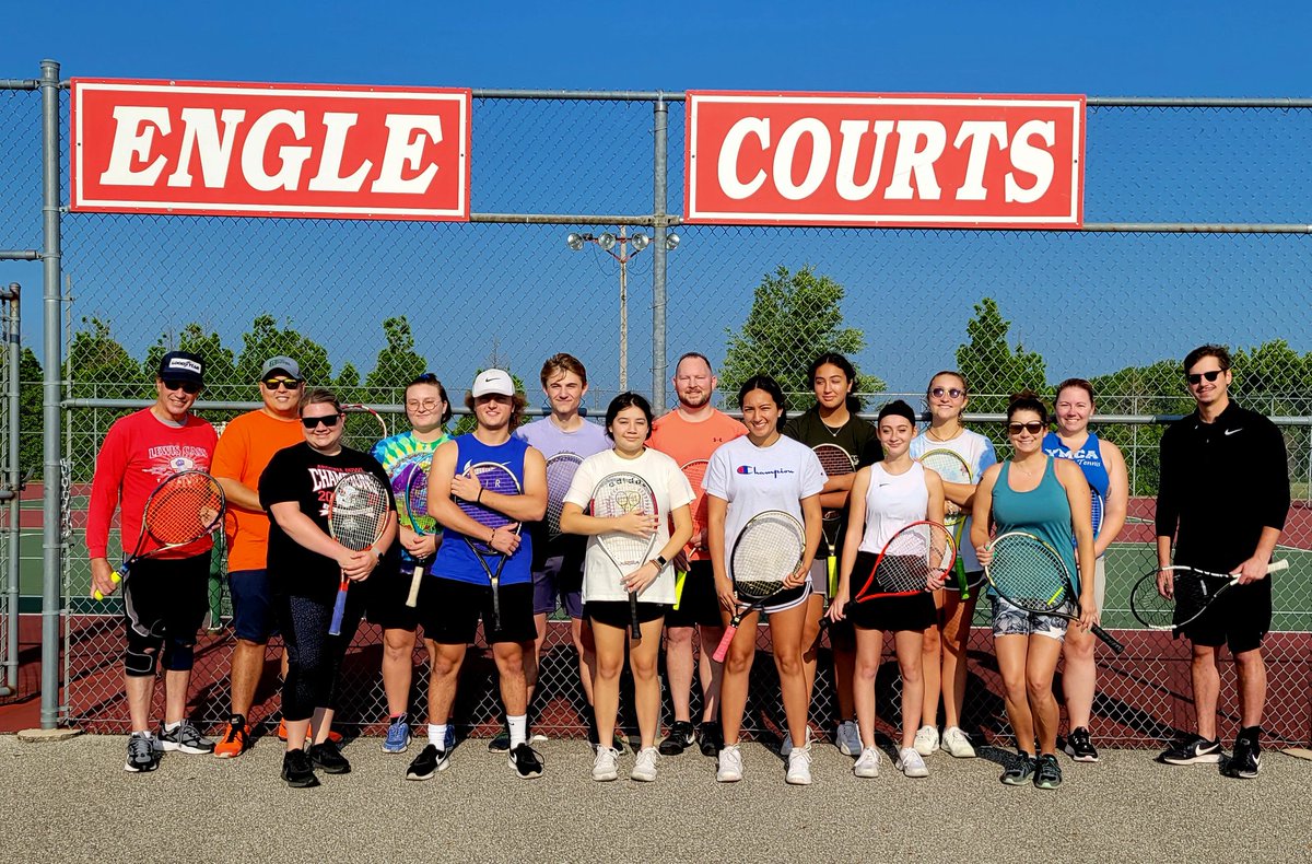 LewisCassTennis's tweet photo. Today was a great day of tennis at the Engle Invite! It was amazing seeing so many of our former players back out on the courts! Thanks to Stu Engle for making it a fun(and tiring!) day of tennis! https://t.co/5XciZ7Y1LE