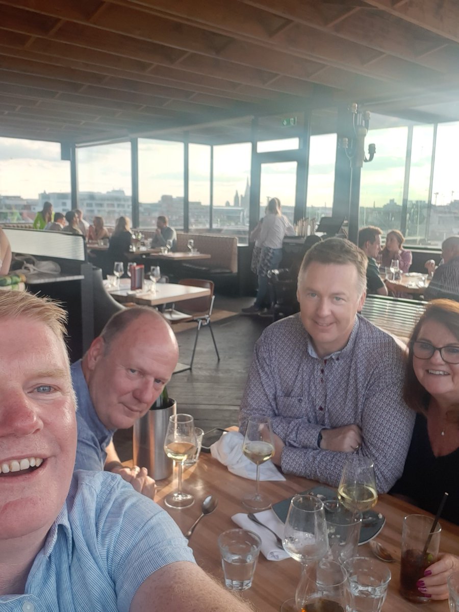 BuggyDonal's tweet photo. Two and a half years later. Dinner with colleagues @DrRobertOConnor and friends in Sophies The Dean #betterlatethannever https://t.co/ShKdEChQ9E