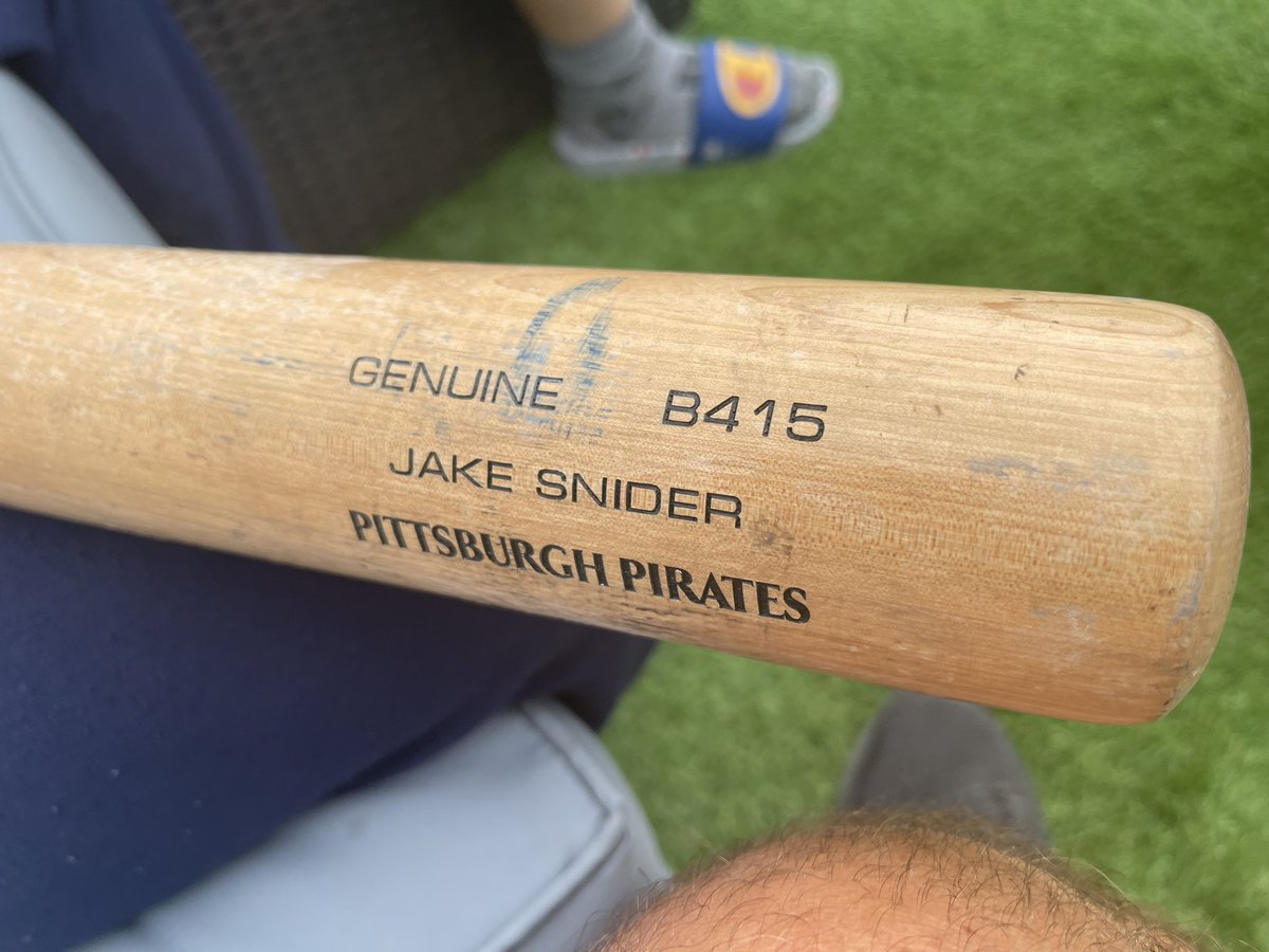 Thank you <a href="/snides24/">Jake Snider</a> for letting me help with your pregame workout and for the bat.  I have a wood bat tournament next weekend, are there any bombs left in it?  🤣