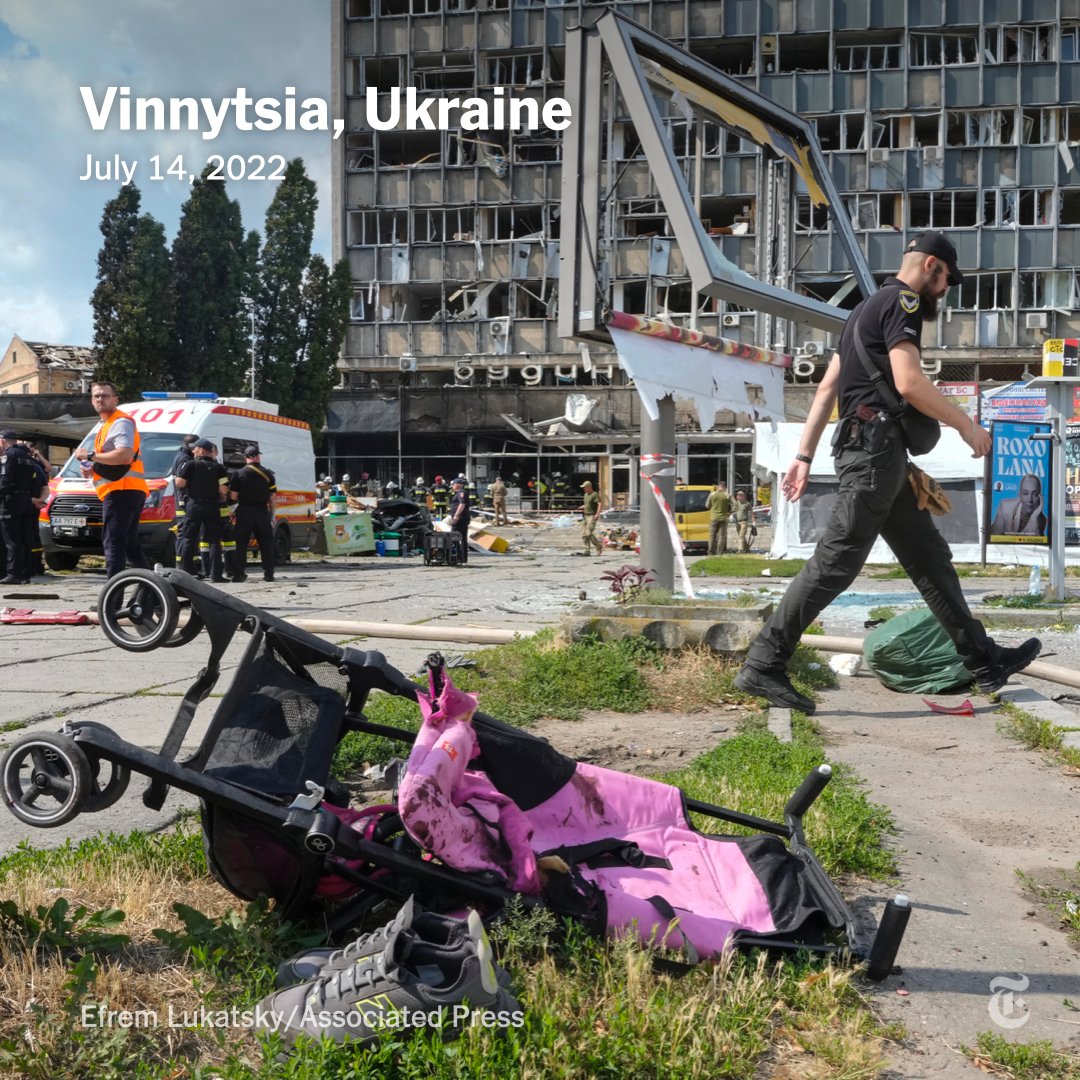 A toddler with Down syndrome was happily pushing a stroller through a park in Ukraine. Then, in a flash of fire, her life was snuffed out by a Russian missile. nyti.ms/3RCC5Wl