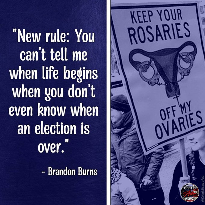 LongTimeHistory's tweet photo. Trump lost in 2020.

We might all lose democracy forever if we don't win in 2022.

#FreshVoicesRise https://t.co/YB9CX6L6Ox