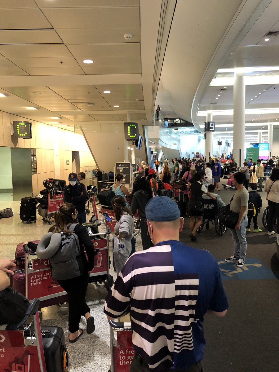 This is the lineup of customers that you are frustrating <a href="/AirCanada/">Air Canada</a>