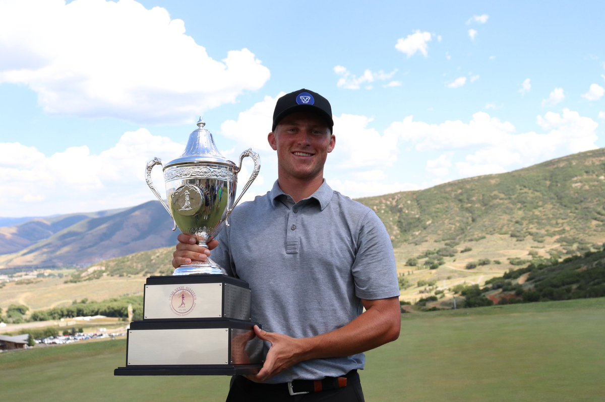 FairwaysMedia's tweet photo. Zac Jones is the 124th Utah State Amateur Champion!
Jones defeated Simon Kwon 4&3 in the 36-hole championship match @soldierhollowgc
#utahgolf #utahstateam #fairwaysmedia https://t.co/ijs1qjqpvy