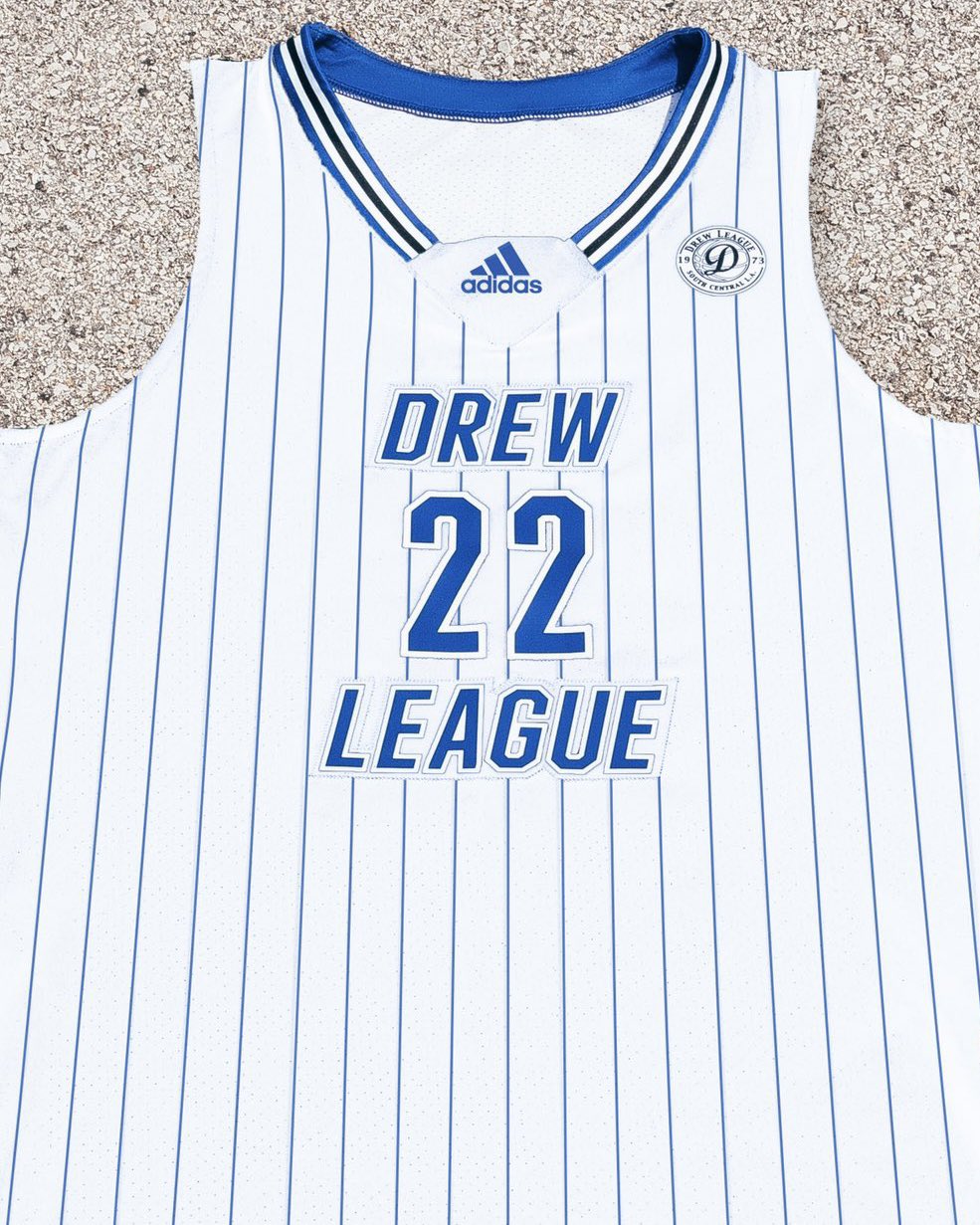 Complex Sneakers on X: .@KingJames taped over the Adidas logo on his Drew  League jersey 👀  / X