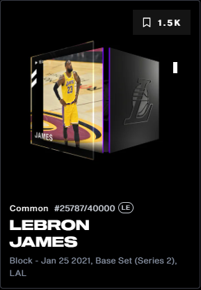 CraveCrypto's tweet photo. 🏀 Giveaway Time 👀💥

Lebron James
Block
#25787/400000

1️⃣Follow 
@CraveCrypto

2️⃣Like Retweet &amp; Tag some buddies 

#NBATopshot account is required 

Winner Announced on the 20th July

Good Luck

#NFTs  #Airdrop #NFT #Giveaway https://t.co/z9t9JBO8oY