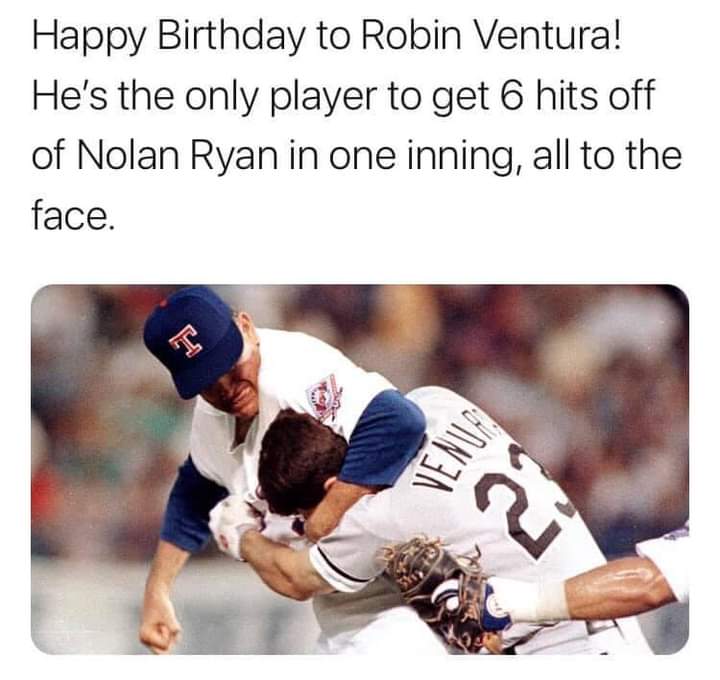 Happy Belated Birthday to Robin Ventura! Birthday was 2 days ago. 