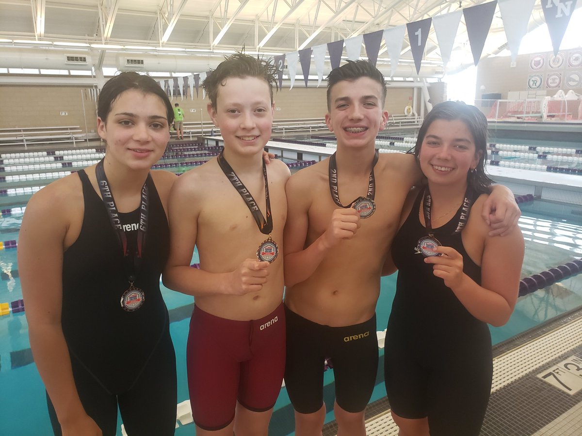 swimwso's tweet photo. #swimKits #Regionals #400IM Naina 6th, Maxton 7th, Jonas 2nd, Emma 6th in the 400 IM. https://t.co/mclzzVjkPk