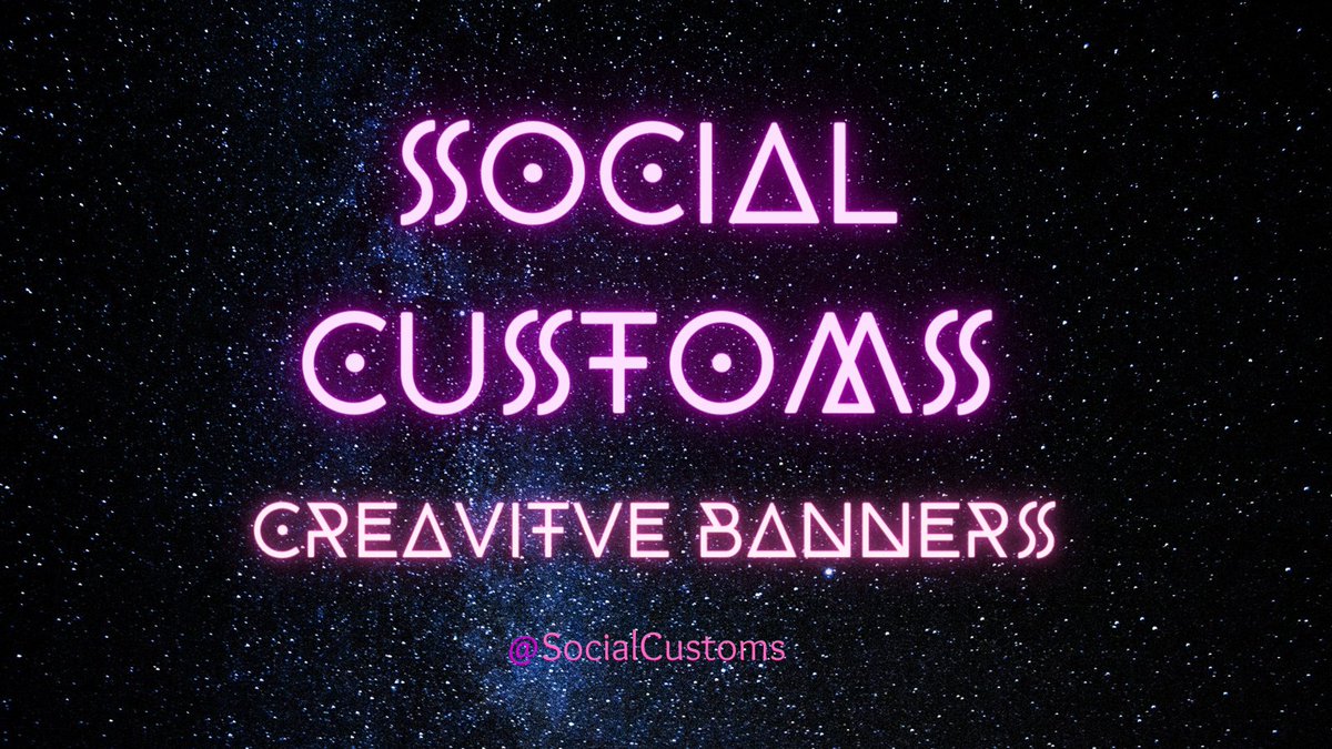 SocialCustoms's tweet image. Creativity Is Our Kraft...