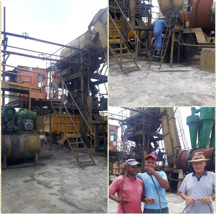 reinaldo_amaury's tweet photo. Comienza la producción de Hormigón Asfáltico Frío para el bacheo de las calles de la provincia comprometidas en saludo al 26 de julio. Muchas felicidades al colectivo de la UEB Ingeniería y Asfalto de @Conavil_ECM por este resultado. #HacemosFuturo #LatirAvileño #Cuba https://t.co/6vzNRIHIVM
