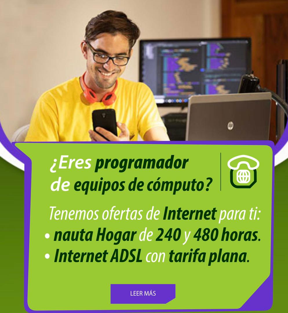 Ofertas de internet para emprendedores 
#CubaPorLaPaz #CubaEsAmor