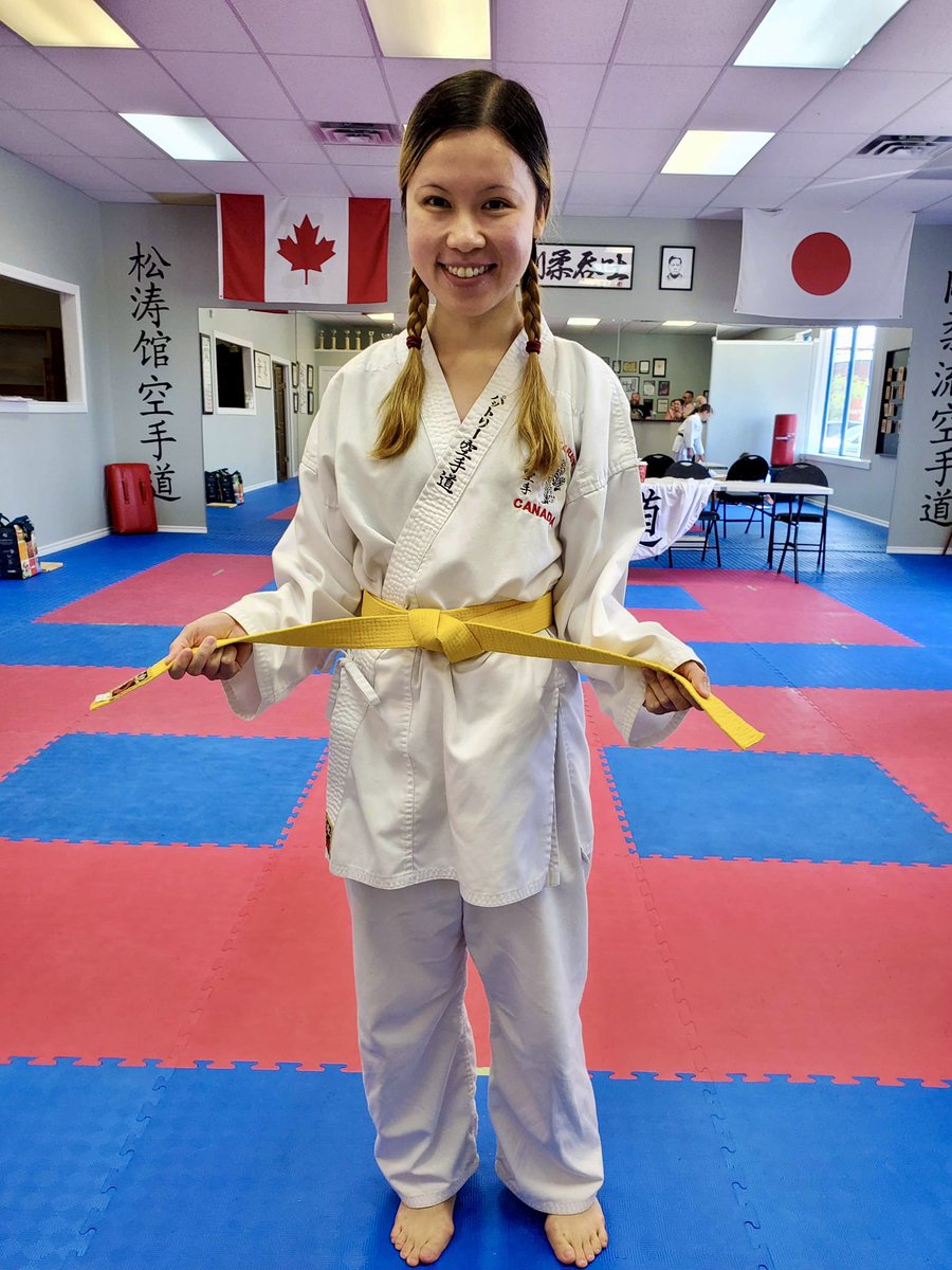 Got my new belt today. Always thankful that I have built a community of support in Kingston from my karate class.