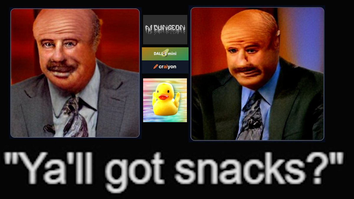 Gamingwthclass's tweet image. New Video: A random idea popped into my head the other day and this video is the result of that dumb little thought.

&quot;I Forced an A.I To Write a Story, Visualize it &amp;amp; Narrate it&quot;
youtu.be/-fXjJPtWbHI
#dalleMini #aidungeon #uberduckai