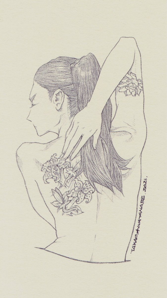 『百合と椿』 