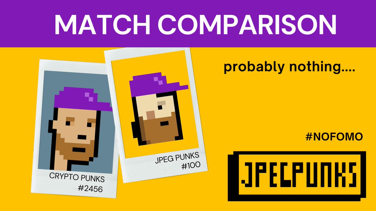 Probably nothing.....

#JPEGpunks #NOFOMO <a href="/JpegPunks/">JPEG Punks</a> #cryptopunks