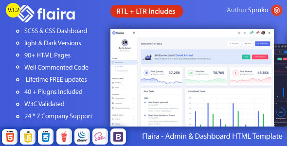 stylelibreview's tweet image. Flaira –  Bootstrap HTML Admin Template
stylelib.org/away/?id=162941

#admindashboardtemplate #adminpanelhtmltemplate #admintemplates #bestbootstrapadmintemplate #bootstrapadmintemplate #bootstrapdashboardtemplate #crm #dashboarduikit #flat #html5template