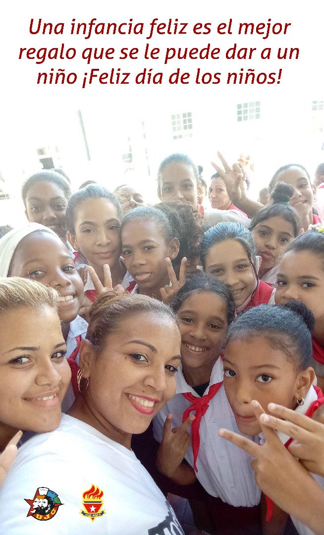 MeyvisEstevezE's tweet photo. #PorUnaInfanciaFeliz #CubaPorLaPaz https://t.co/j3ECJTIpp4