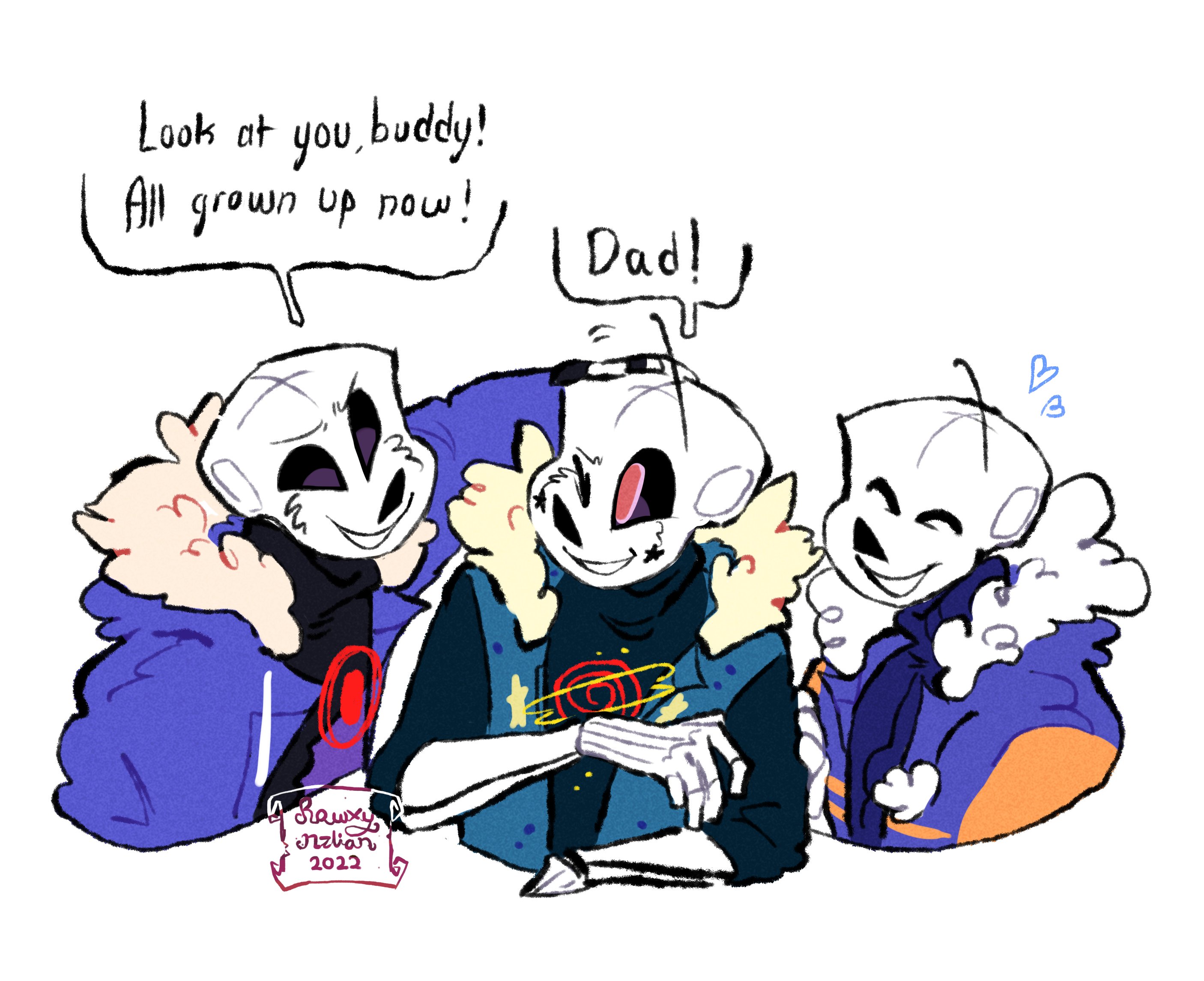 Dust!sans x horror!sans From @ProductionRoxy on Twitter