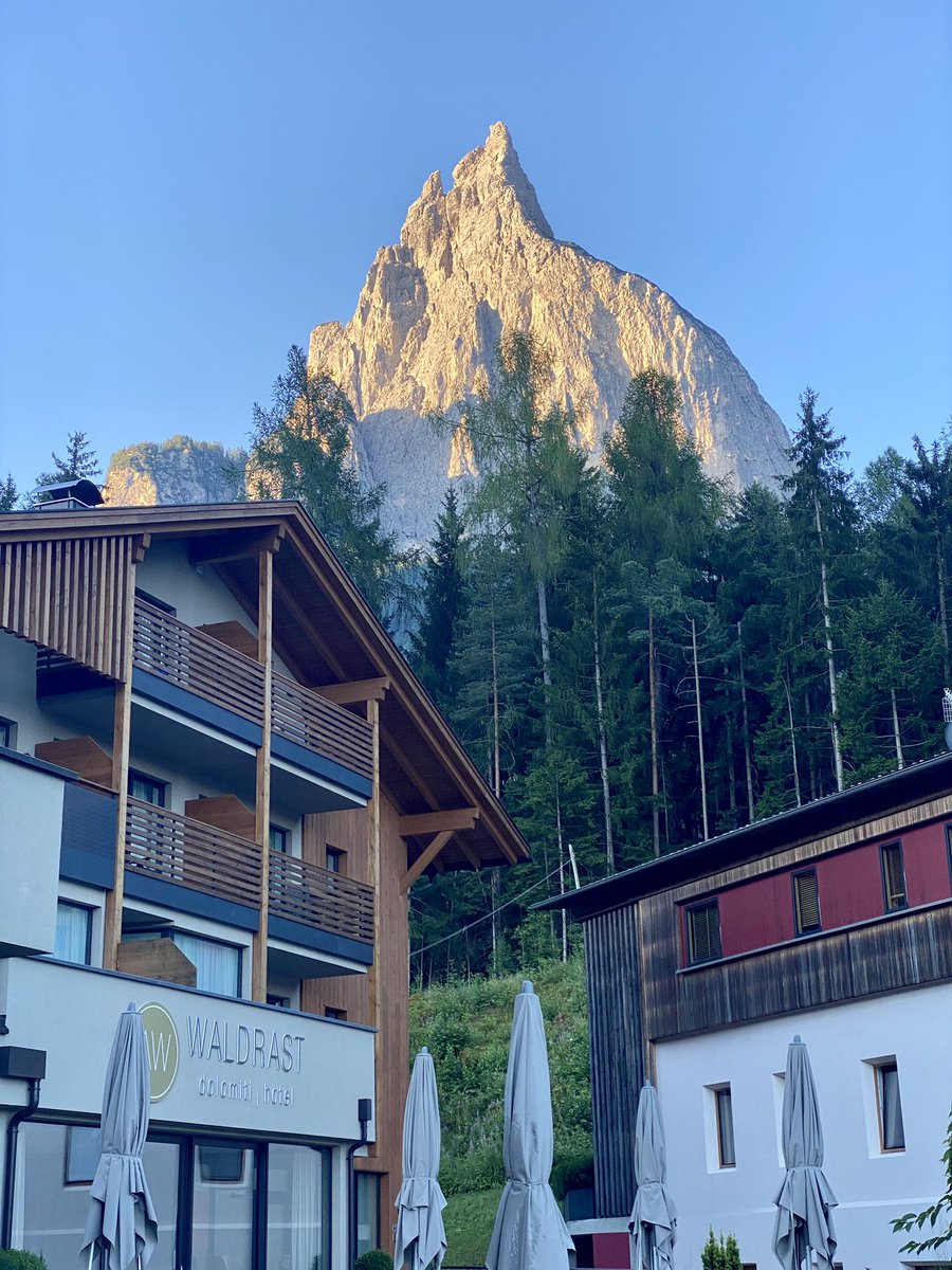 I spent all afternoon and evening coming and going from my hotel in #southtyrol and somehow never managed to see this big thing practically swallowing the lobby until I wandered out to the patio at 6am this morning. @lonelyplanet @lonelyplanet