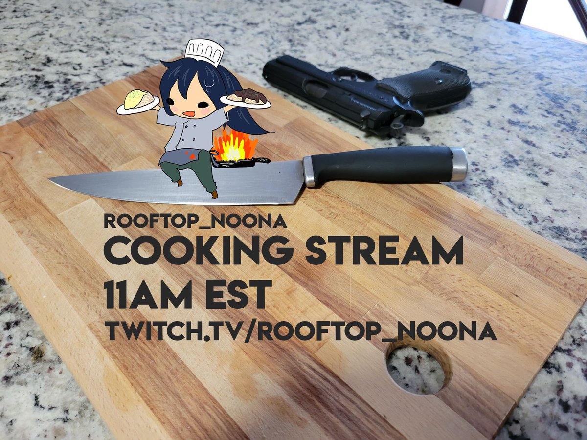Rooftop_Noona's tweet photo. In 10 hours! Cooking stream for the first time ever! It's...not exactly vtubing but it is a fun streaming activity i've wanted to do!

Come and join me!
#Vtubers #ENVtubers https://t.co/v1ndsUdTfw