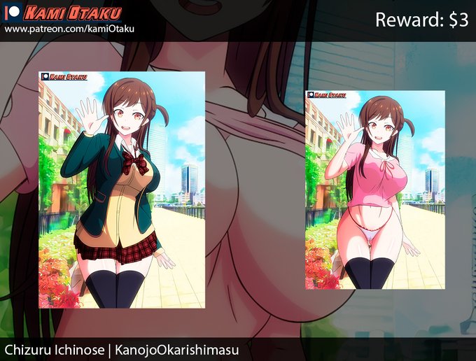Chizuru Ichinose | KanojoOkarishimasu 💕Version Uncensored NSFW : https://t.co/igIPQxKyhV  #RentaGirlfriend<a href="/tag/fanart"class="tags"><span>#fanart</span></a><a href="/tag/nsfw"class="tags"><span>#nsfw</span></a><a href="/tag/rentagirlfriend"class="tags"><span>#rentagirlfriend</span></a><a href="/tag/kanojookarishimasu"class="tags"><span>#kanojookarishimasu</span></a>