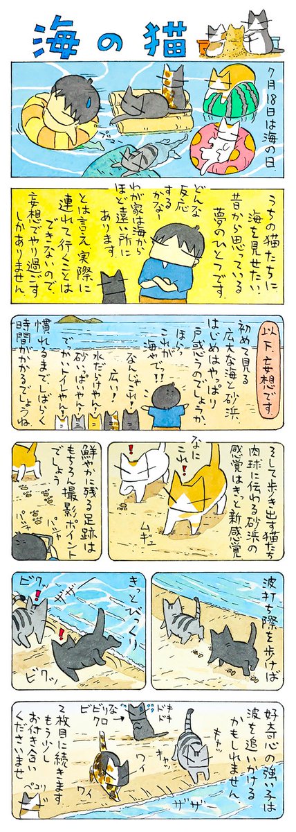海の日│フェリシモ猫部 https://t.co/yhgDImABt2 