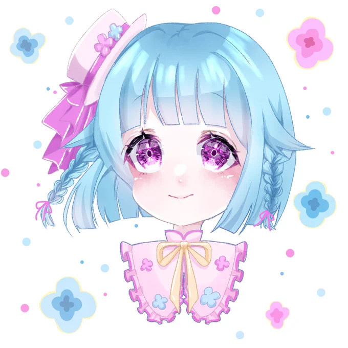 ルーちゃん( )のアイコン描いた! ルーちゃんが描くふんわり可愛い感じ出せただろうか。。   #いいねした人のアイコンを自分の絵柄で描く  とりあえずこれでこのタグ終わります!反応くれた方有難うございました◎