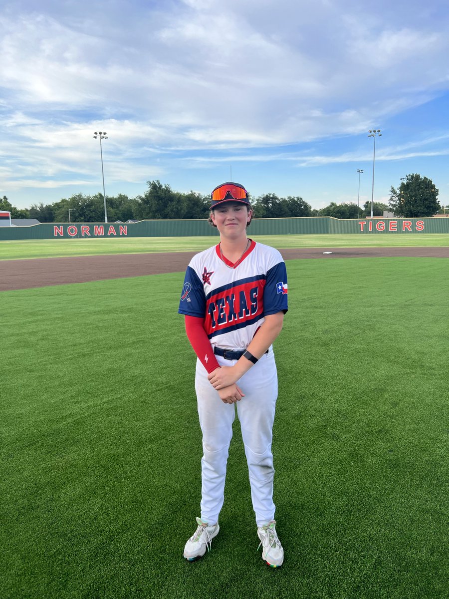 F: <a href="/OneEliteTexas/">One Elite Texas</a> 13, Trosky Texas Rodriguez 1
PoG: <a href="/RaisedNBaseball/">Tanner Carson</a> 2-3, 2B, 3RBI