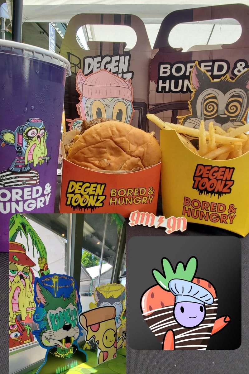 Celebrating <a href="/BorednHungry/">Bored & Hungry | Home of America's Best Burger</a> X <a href="/DegenToonz/">Degen Toonz</a>. Can't forget <a href="/FoodFightersU/">Food Fighters Universe</a> and <a href="/beleafburgers/">beleafburgers</a>! The #ToonzMeal was insane!!