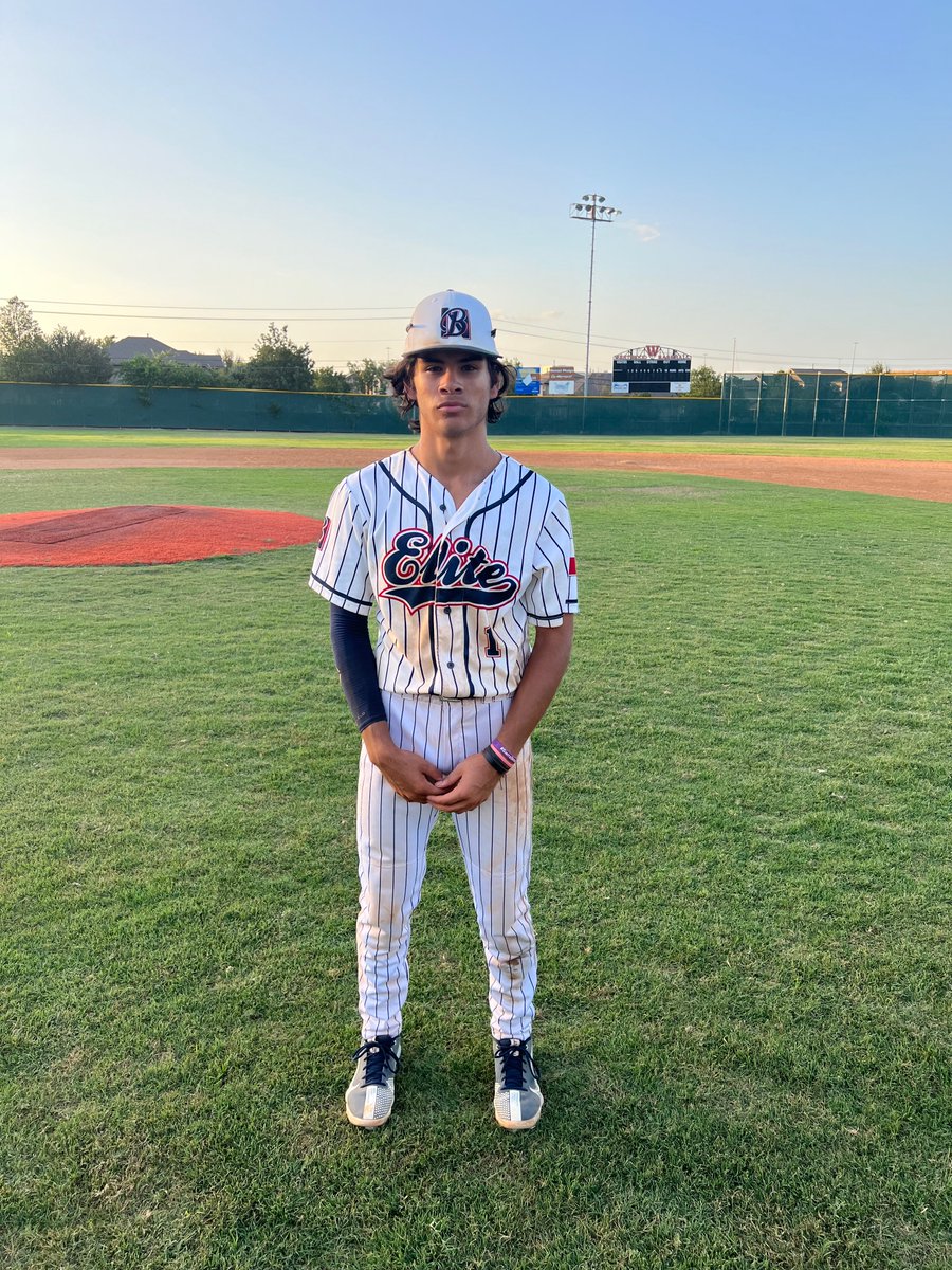 F: @NBEliteBaseball American 13, TRPD 15U 4
PoG: Adrian Villarreal 3-3, 2 2B, HBP, RBI, R