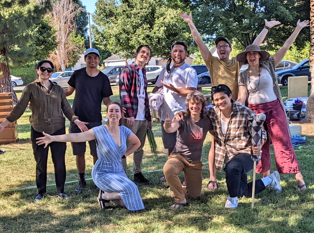 PeripateticPlay's tweet photo. *WE DID IT* 

Happy opening💍🌋🧙🐎🪄

thank you @SantaClaraLib for hosting and sponsoring our performance today. 

And to you, dear audience - a hearty THANK YOU for coming out today. 

See you tomorrow at Lincoln Park in Alameda; Part 1 @ 11, Part 2 @ 2 https://t.co/EPZN1EOPBl