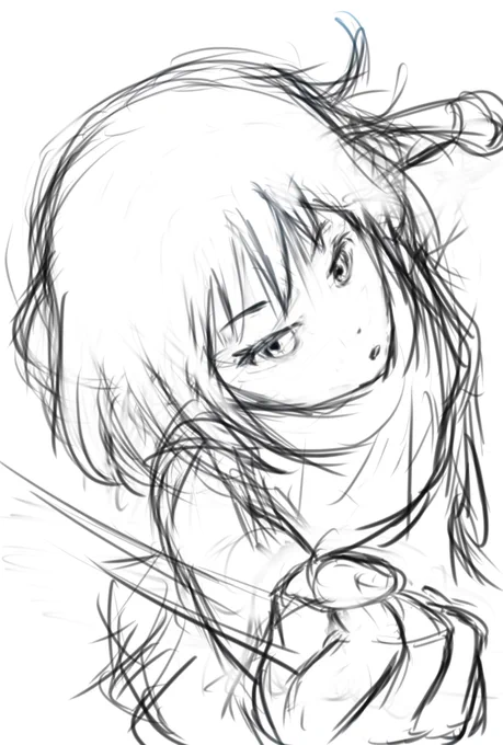 #このタグを見た人はラフ画とその完成絵を見せる
最終的に寄せれば良いスタイル 