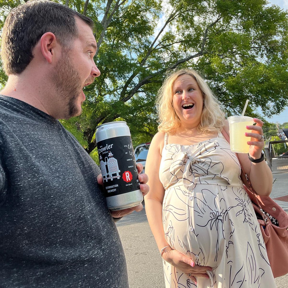HisPrincessLeia's tweet photo. We’re less than a month away y’all!!🤰🏼🔜👼🏼 We had an amazing afternoon in Woodstock, GA today! We had our maternity photo shoot and then stopped by one of our favorite breweries to celebrate Kaylee officially being 34 weeks! https://t.co/6O5XzUKwbY