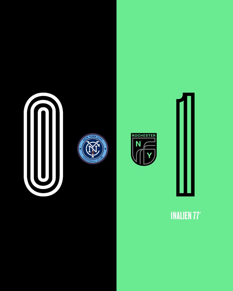 rnyfcofficial's tweet photo. #RNYFC gets a goal from @wvll_11 in the 77th minute to get some revenge in the #EmpireStateDerby. Rochester beat @NYCFCII 1-0 to move up into second place in the @MLSNEXTPRO Eastern Conference table.

HUGE WIN for RNY FC. https://t.co/APX2bUIrpT