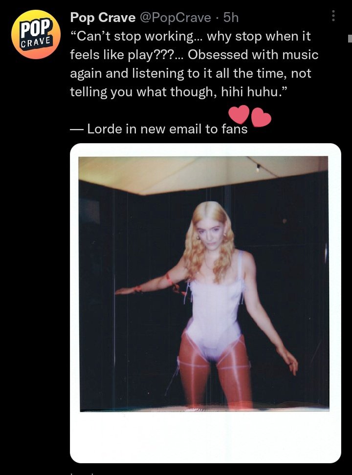 hushmirrorball's tweet photo. LORDE IS A ME! STAN?!?! https://t.co/42xBxOKPlO