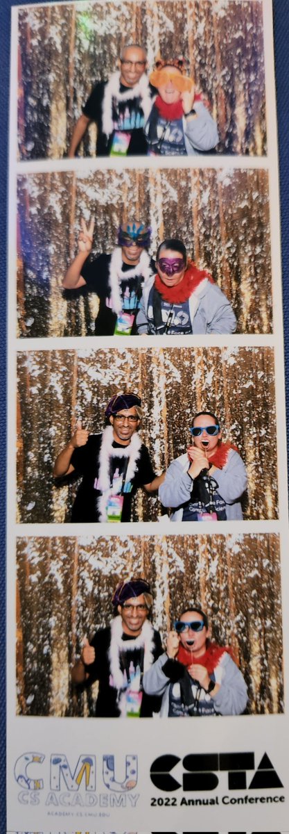 JoseLSilvaSmith's tweet photo. At the Chicago Museum of Science and Industry taking some pictures πΈ with my friend Amy from UTA WeTeach_CS! You are amazing Amy! β€οΈππ€©π #CSTA2022 #TSDProud https://t.co/ti8AWBuMEn
