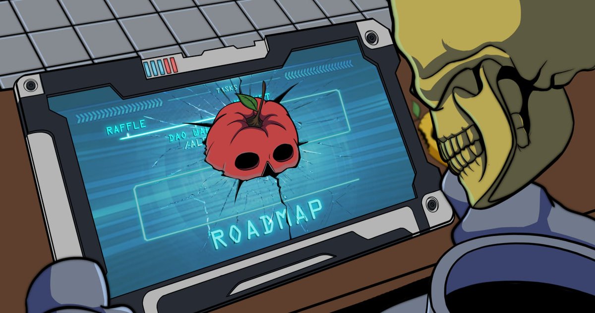 Hey JollySkullers!💀

 ⁉️What about the roadmap?

 ⁉️What comes there?

 Enter our discord:
 discord.gg/jollyskullsoci…

#Nfts #roadmap #NFTCommmunity #nftcollectors #SolanaNFT #reveal #NFTGiveaway #NFT $Sol