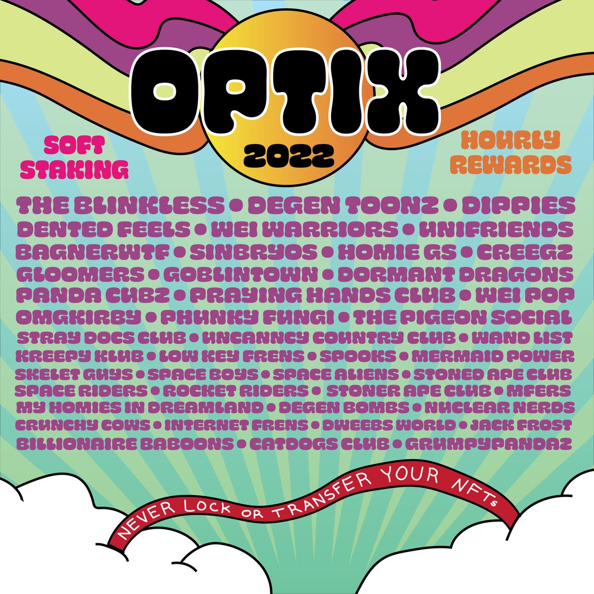 ⛱️This summer is all about Optix!!

🚀With almost 50 projects integrated to date, what are your favorite collections to soft stake?

👉Show out and tag them in the comments!!