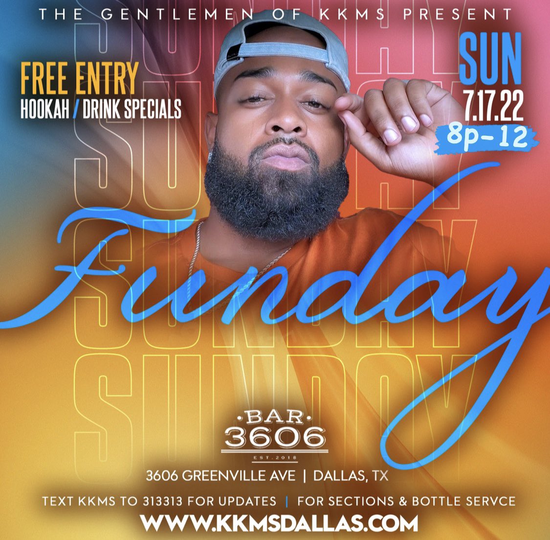 Sundays in Dallas, Texas with @KKMS2k 

Sunday, July 17, 2022 
Sundays @ DEC on Dragon - 4pm 
Room 3606 - 8pm 
Dallas, Texas 

♨️ FREE ENTRY 
♨️ Sections Available At kkmsdallas.com

#KKMS #TheDistinguishedGents #daydrinking #dayparty #dayshots #sundayfunday #dallas