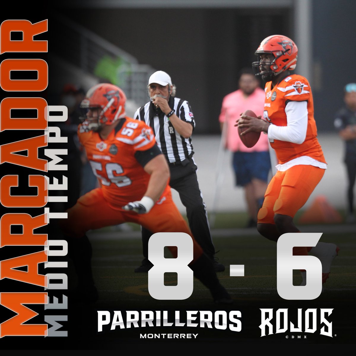 Finaliza la primera mitad
Parrilleros 8
Rojos 6
¡Vamos Parrilleros!
En Vivo: youtu.be/cmJUF7GvxXk
#BalonDePlata
@soy_fam #parrilleros #Monterrey