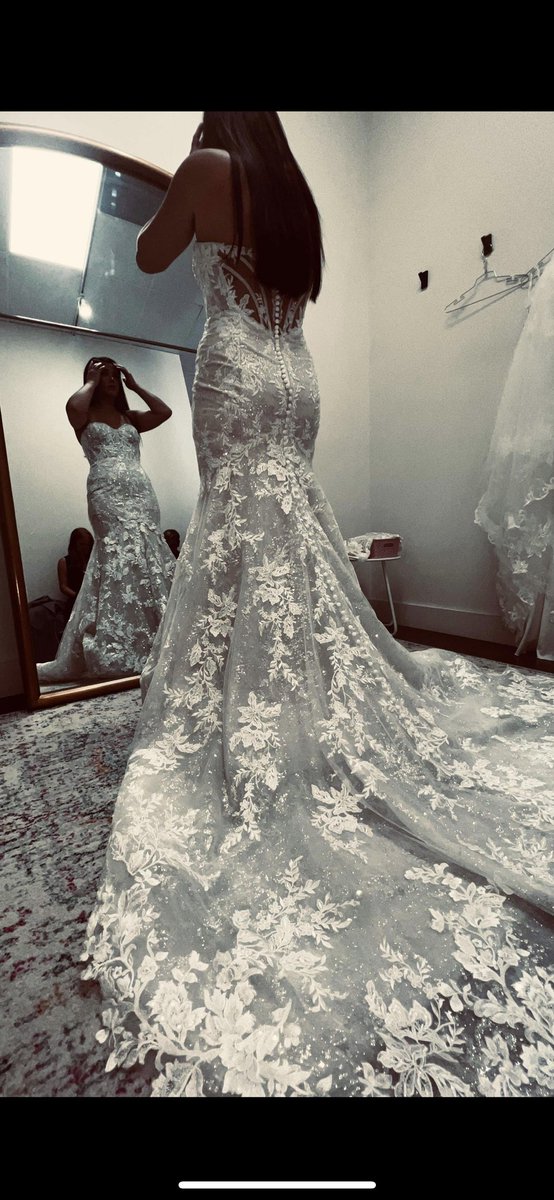 Crystalmbilbrey's tweet photo. I just know 15 year old me would never believe that she said yes to the dress (not this one 😝) today 😭🤍🥂 https://t.co/fmVr7OIVSF