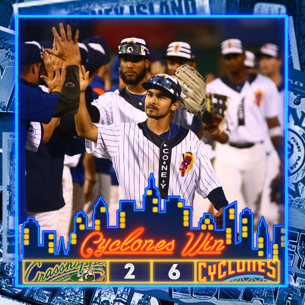 Dominic Hamel struck out 10 over his 6.0 innings and Brooklyn got the dub on Saturday night by the score of 6-2.  #amazinstartshere 

📰 - milb.com/brooklyn/news/…