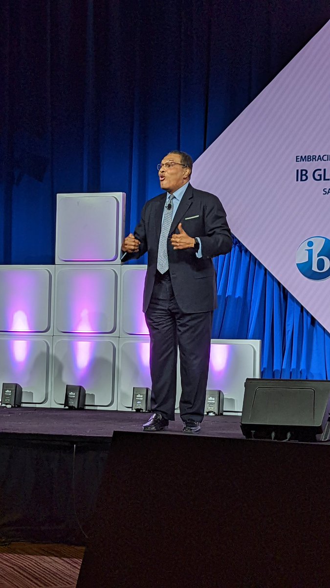vivas_marisol's tweet photo. @iborganization #IBGC2022 #IBconf22 Keynote Speaker @umbc President Dr. Freeman A. Hrabowski III quotes his mother "teachers touch eternity through their students" so much truth!
#IB4ALL #educationforabetterworld #access https://t.co/4Whdvd6XkN