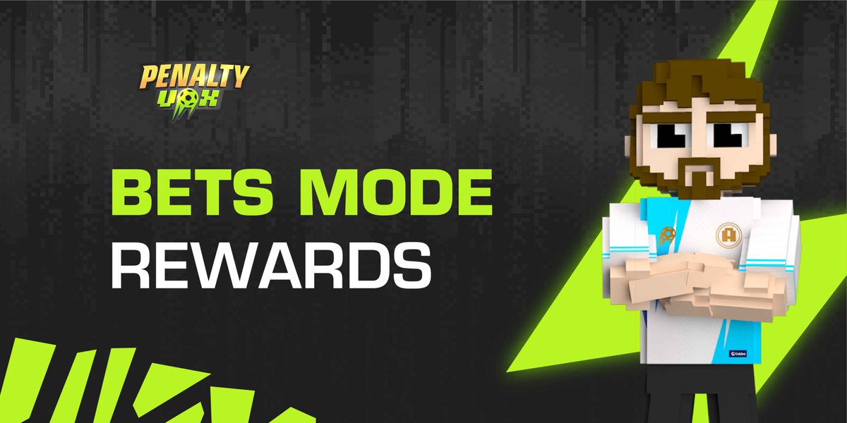 PenaltyVox's tweet photo. 🤗 There is no max limit to bets, the mínimum will vary over time. 
Up to 8 players will participate in bet mode. 😁
😍 There will be 4 betting rounds. If a player fails to advance to the next round, he has the option to continue the game by paying a small fee. https://t.co/k9Zm1nJmVf