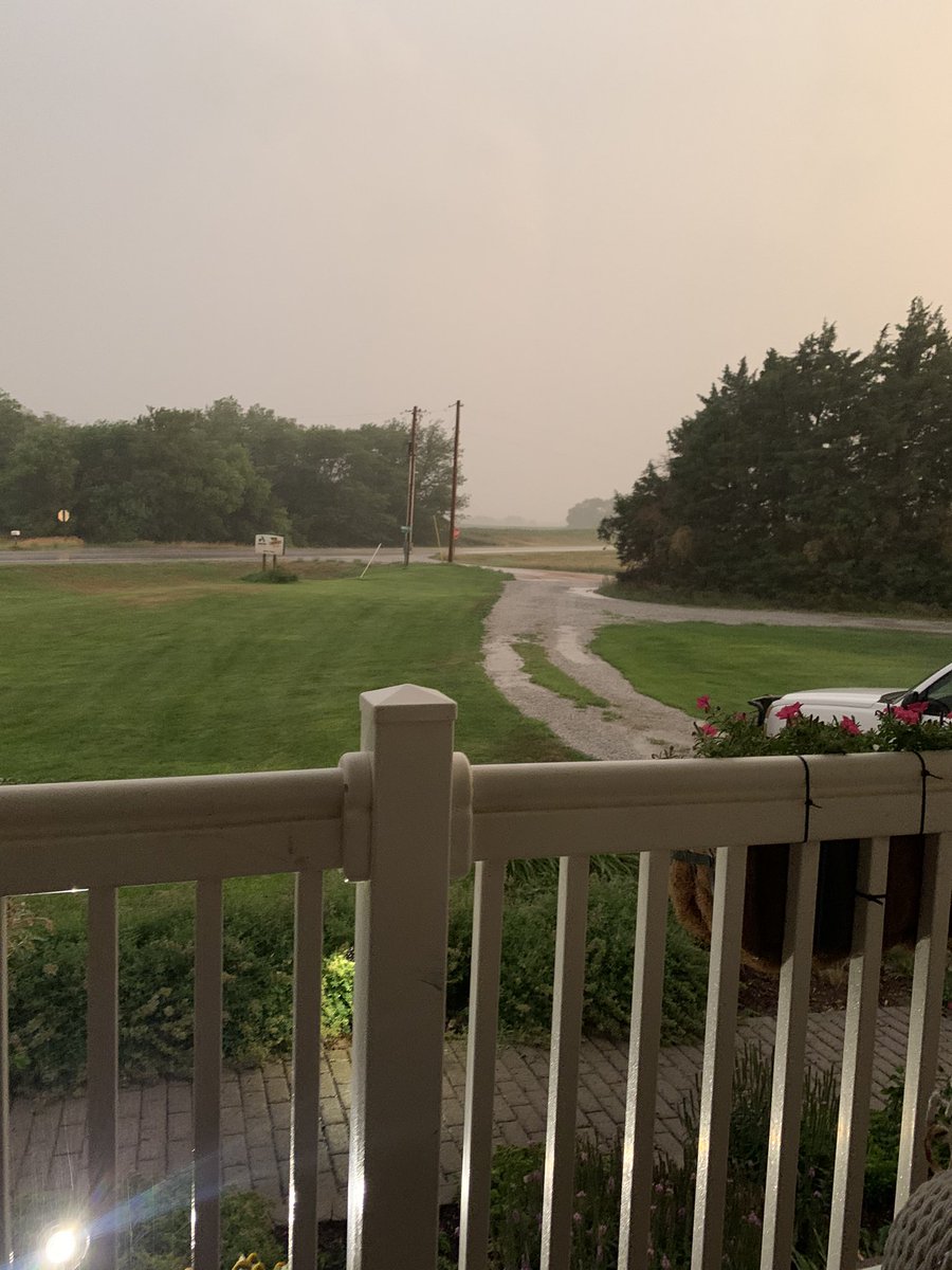 Not a lot of rain but I’ll take it.  Nice to sit on the porch watching it rain.  #newx
