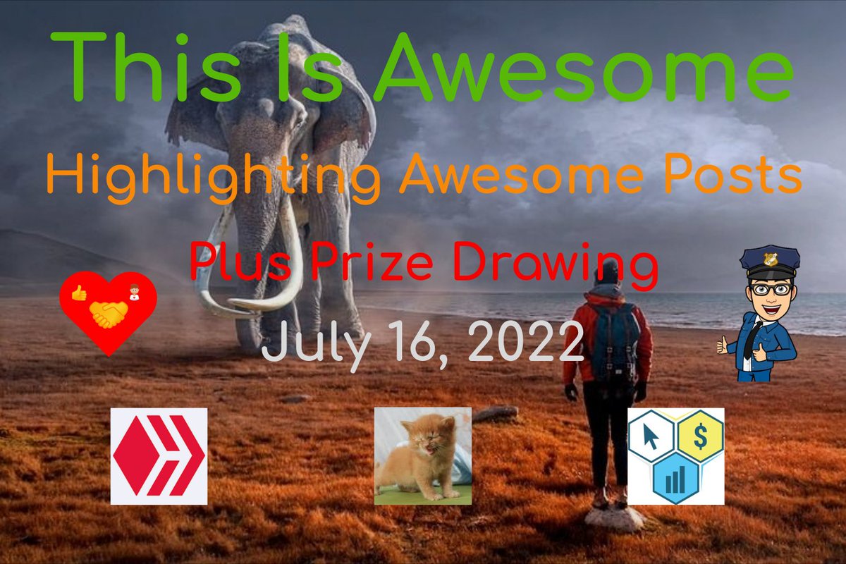 thisisawesomeeg's tweet photo. This Is Awesome - Highlighting Awesome Posts - Plus Prize Drawing - July 16, 2022

https://t.co/nttf3G60qK

#ThisIsAwesome #AwesoneDaily #Hive #Alive #CTPtalk #CreativeCoin #SportsTalk https://t.co/iSoVWskMVs