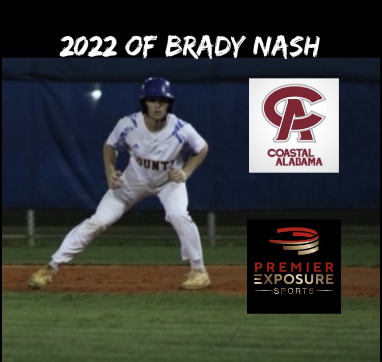 PremierXSports's tweet photo. Congratulations to 2022 OF @bradynash522 on his commitment to play for Coach Shelton and the Coastal Alabama Sun Chiefs! We are all super proud of you Brady! 💪@sunchiefbasebal https://t.co/ZSEyFcZDjT